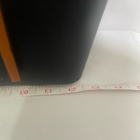 Westbronco NWOT black/brown vegan leather multi pocket tote work bag - Picture 6 of 13